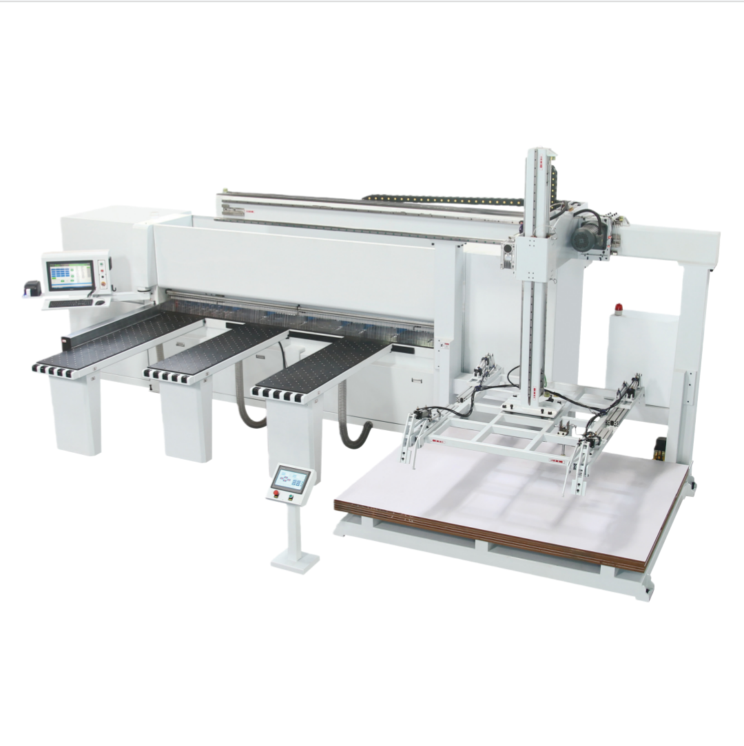 ws3300 cnc beam saw with side material clawing device