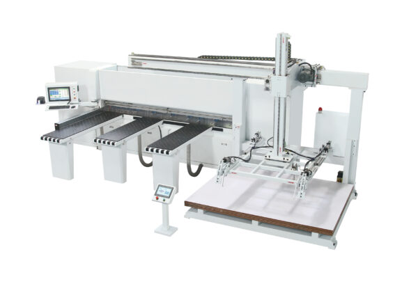 WS3300 CNC Beam Saw with side material-clawing device
