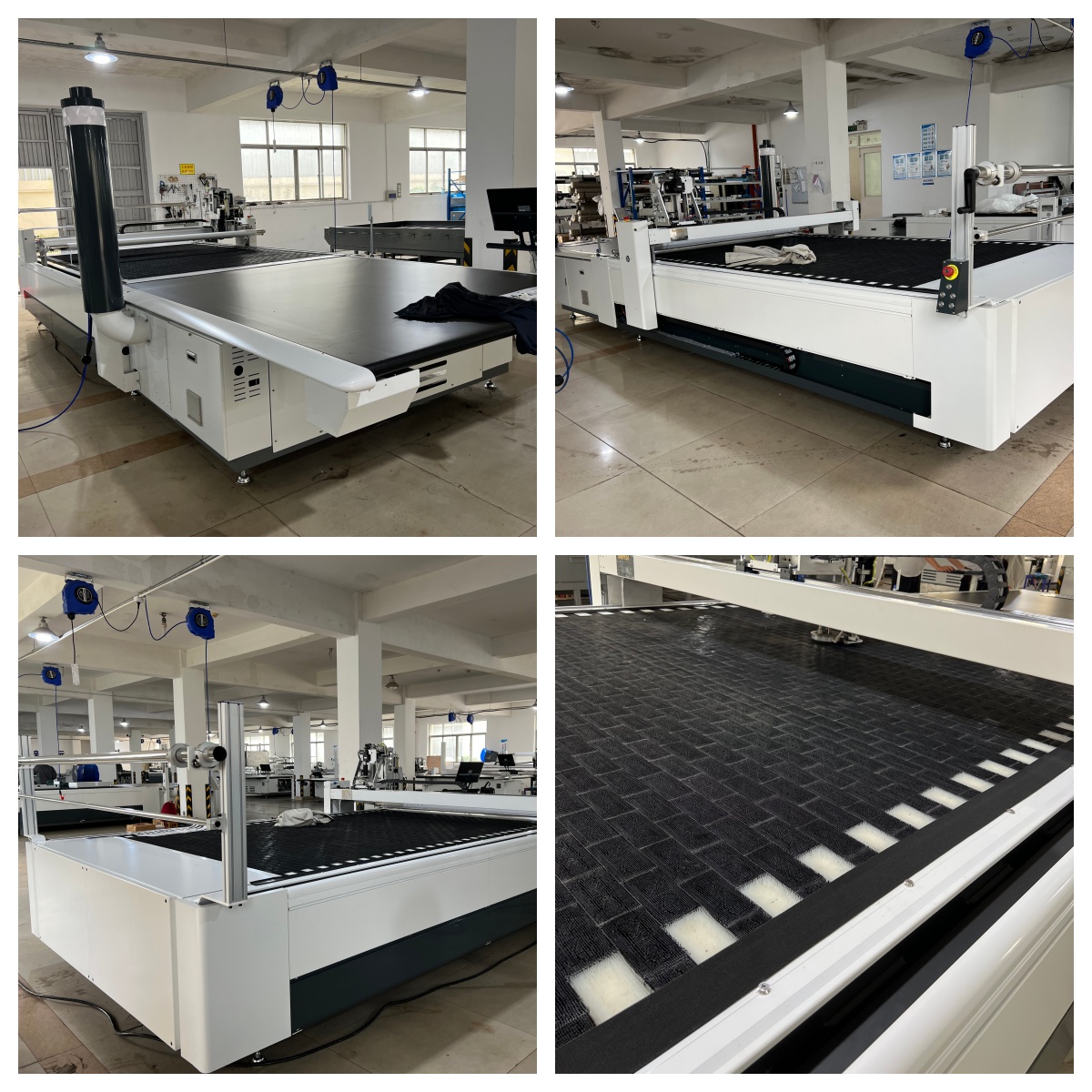 automatic multi layer knitted woven fabric cnc textile cutting machine