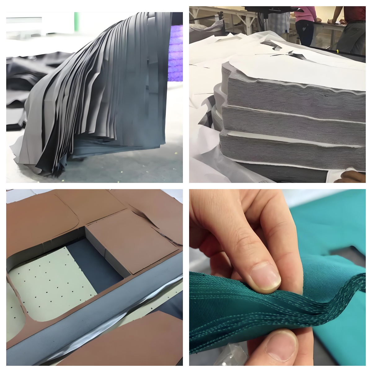 automatic multi layer knitted woven fabric cnc textile cutting machine