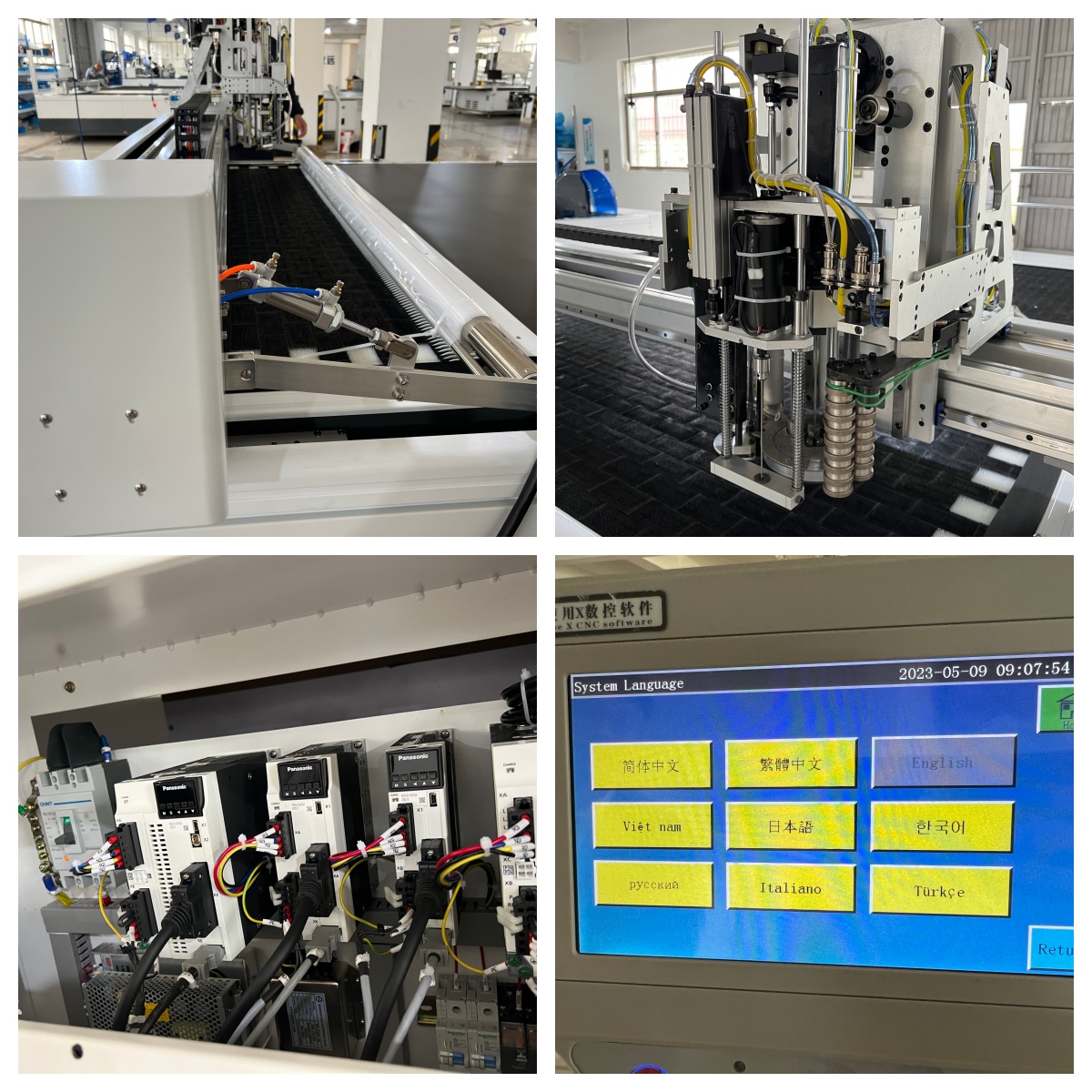 automatic multi layer knitted woven fabric cnc textile cutting machine