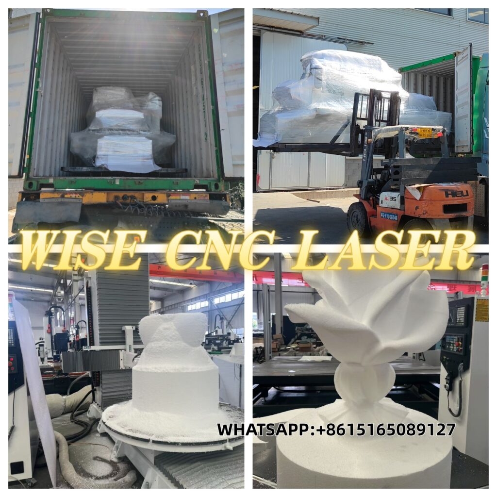 3d cnc foam carving machine delivered