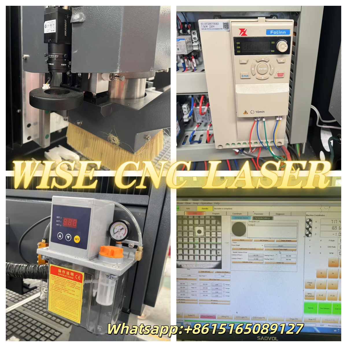 ws1530 atc cnc router with ccd camera for advertising sign making